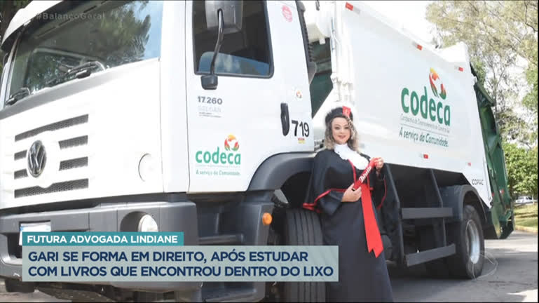 Vídeo: Gari se forma em direito e se prepara para OAB