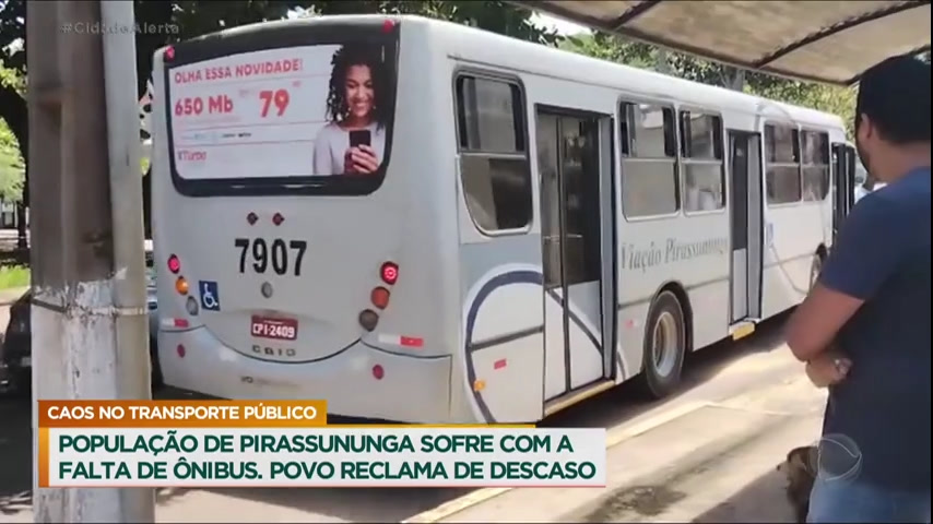 Vídeo: Patrulha do Consumidor : População de Pirassununga (SP) protesta contra falta de ônibus