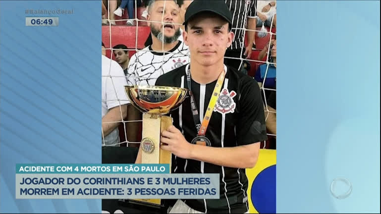 Vídeo: Jovem da base do futsal do Corinthians e mais três mulheres morrem em acidente