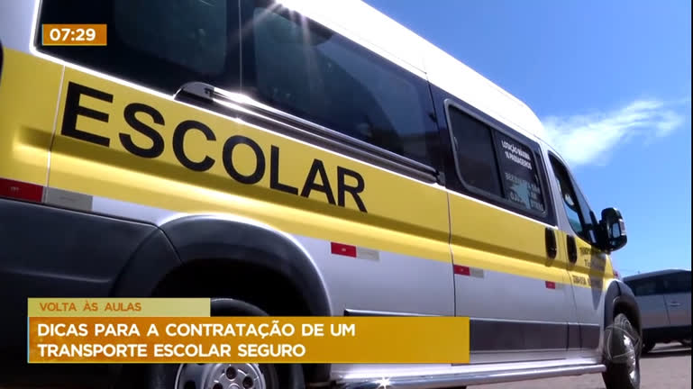 Vídeo: Veja dicas para contratação de transporte escolar seguro