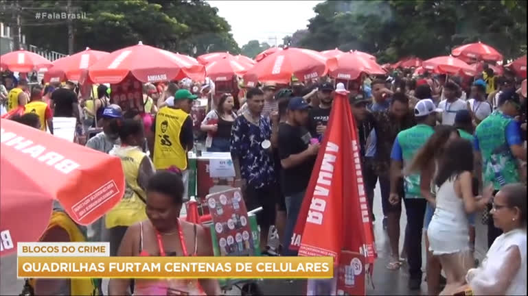 Vídeo: Mais de 100 celulares foram furtados nos dois primeiros dias de blocos de rua em São Paulo