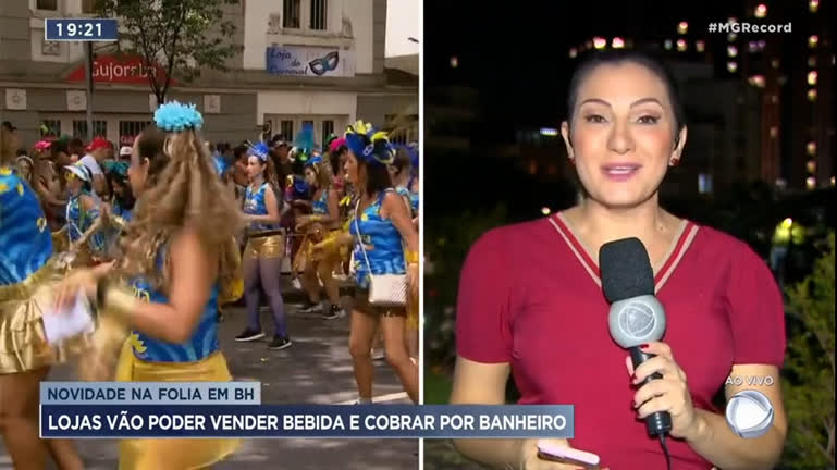 Vídeo: Lojas de BH vão poder vender bebida e cobrar por banheiro durante Carnaval