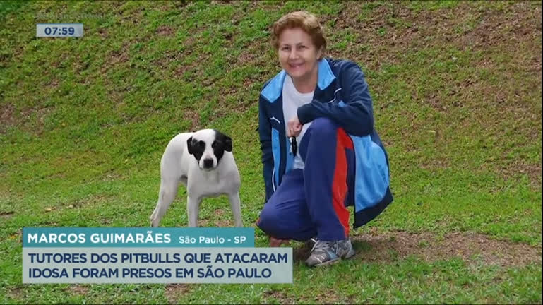 Vídeo: Tutores de pitbulls que mataram idosa são presos na Grande São Paulo