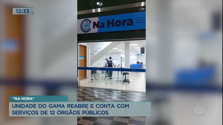 Vídeo: Na Hora do Gama reabre e conta com serviços de 12 órgãos públicos