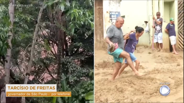 Vídeo: Governador de São Paulo fala sobre assistência a afetados pelas chuvas no litoral