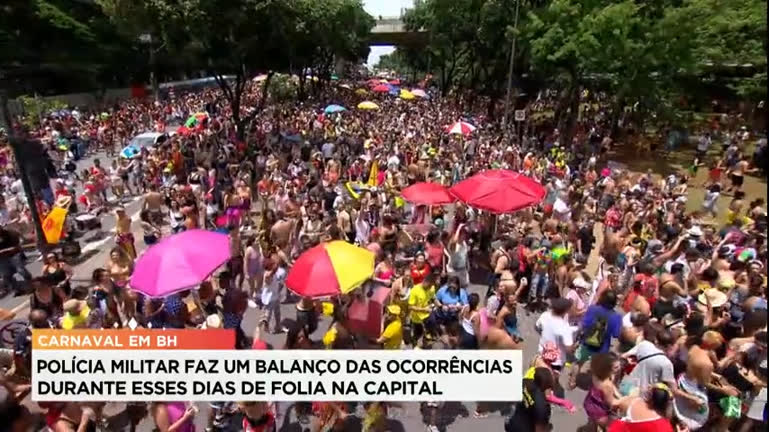 Vídeo: Carnaval tem ocorrências dentro do esperado, informa a PM
