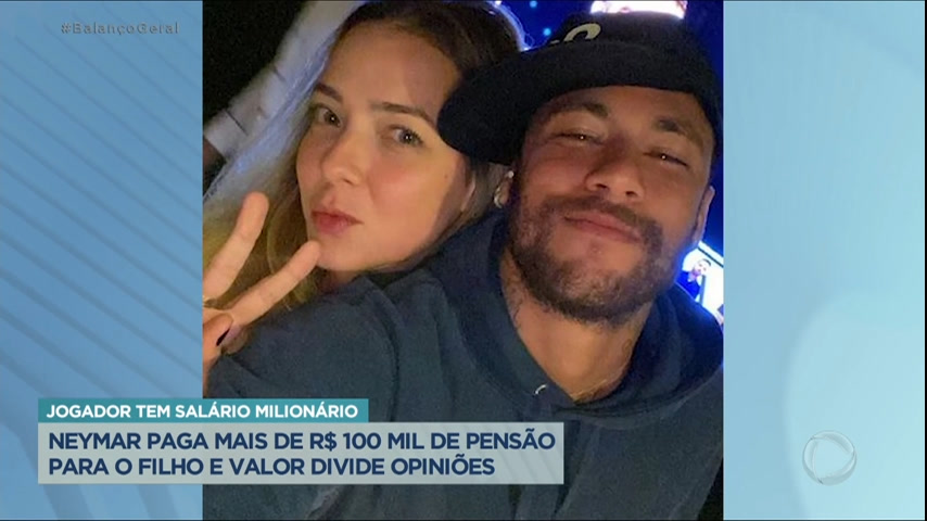 Vídeo: Neymar paga mais de R$ 100 mil de pensão para o filho e valor divide opinião