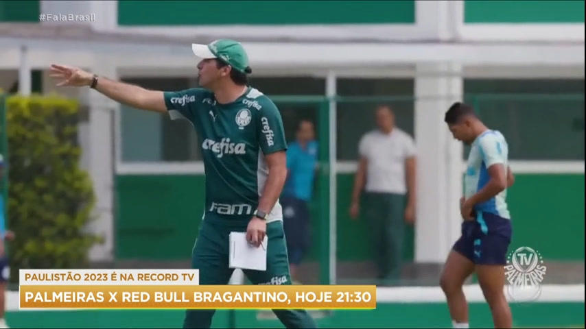 Palmeiras enfrenta hoje o Red Bull Bragantino pelo Paulistão