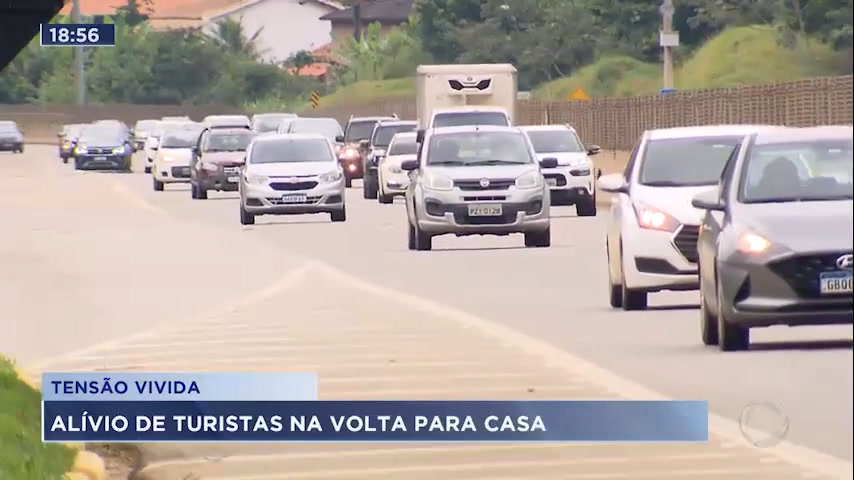 Vídeo: Turistas escapam da tragédia no Litoral Norte e voltam para casa