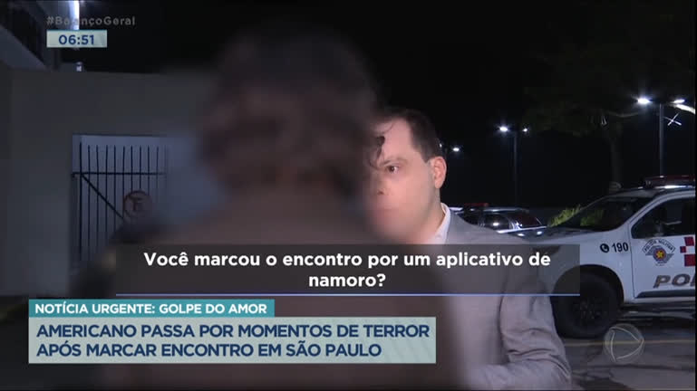 Vídeo: Americano vive terror em SP após marcar encontro por aplicativo