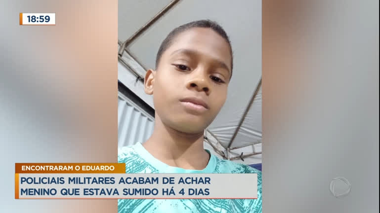 Vídeo: Polícia encontra menino que estava desaparecido a quatro dias