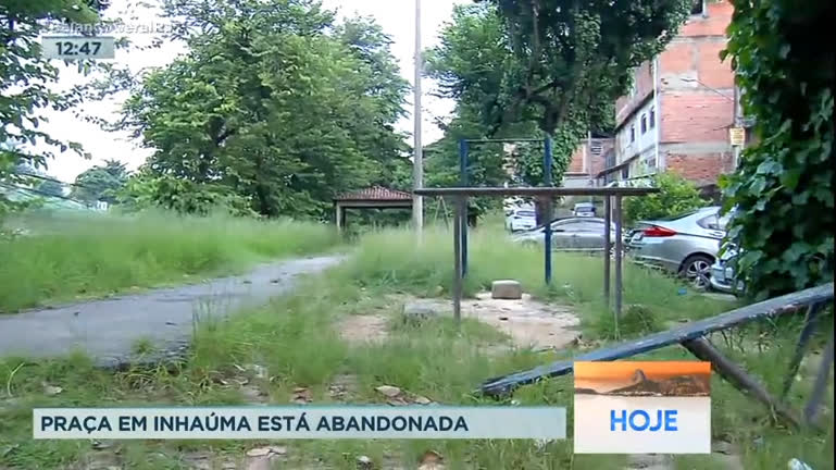 Vídeo: Praça na zona norte do Rio está completamente abandonada