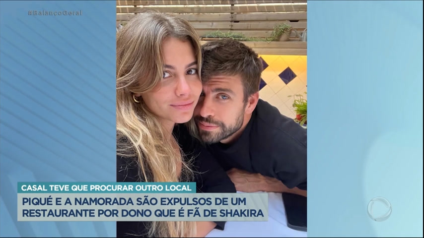 Vídeo: Piqué é expulso de restaurante por dono fã de Shakira