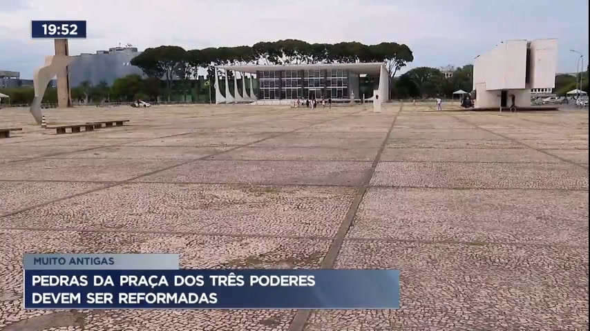 Vídeo: Pedras da Praça dos Três Poderes devem ser reformadas