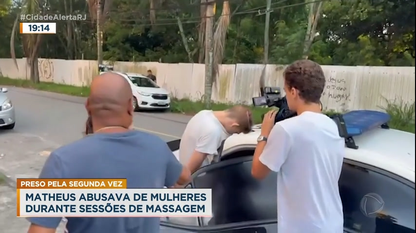 Vídeo: Falso massagista dizia ser homossexual para abusar sexualmente de mulheres no Rio