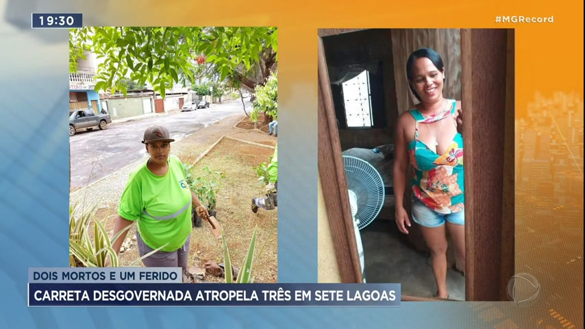 Vídeo: Carreta desgovernada atropela um homem e mata duas mulheres em Sete Lagoas (MG)