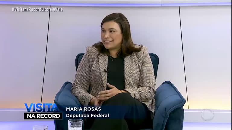 Vídeo: Visita na Record recebe a Deputada Federal Maria Rosas