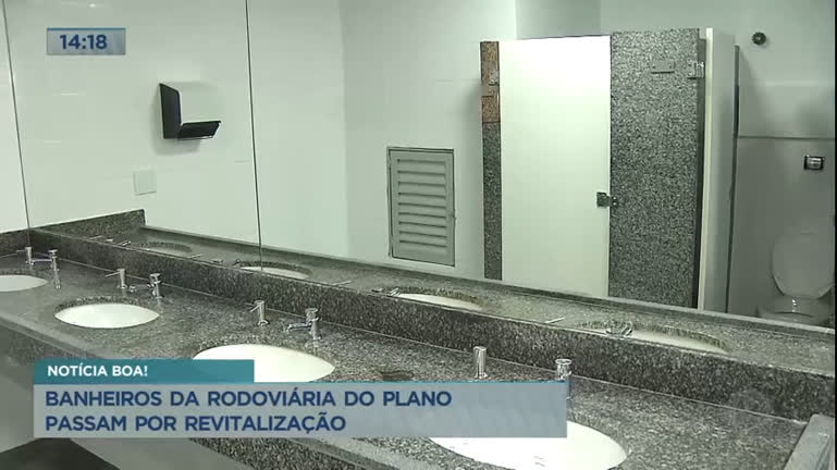 Vídeo: Banheiros da Rodoviária do Plano Piloto passam por revitalização