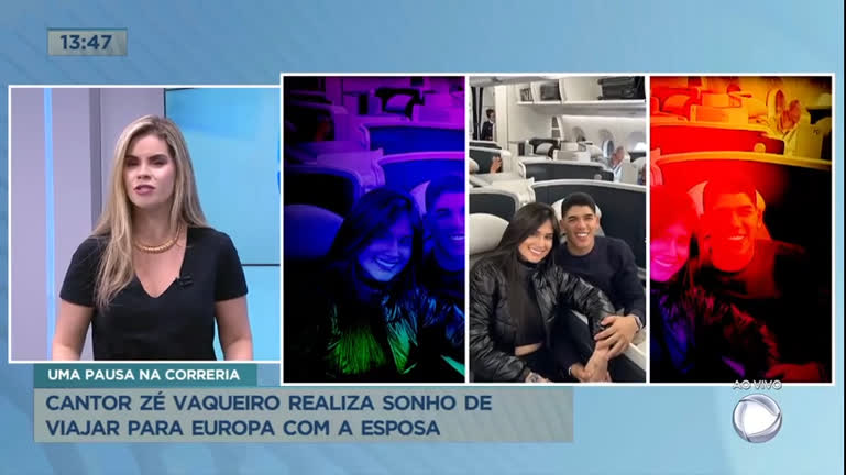 Vídeo: Cantor Zé Vaqueiro realiza sonho de viajar para Europa com a esposa