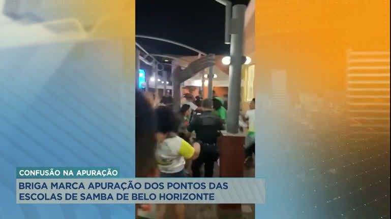 Vídeo: Três mulheres ficam feridas após briga durante apuração de votos de escolas de samba em BH