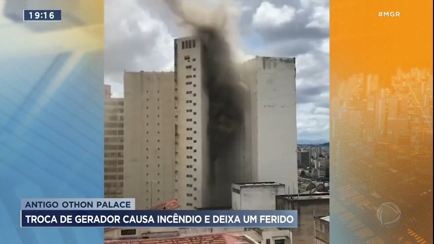 Vídeo: Othon Palace Hotel pega fogo e atinge vários andares durante troca de gerador