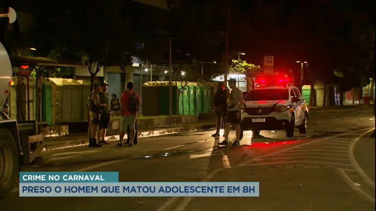Vídeo: Homem que matou adolescente durante Carnaval em BH é preso