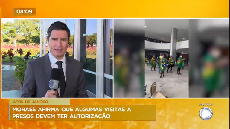 Vídeo: Em nova decisão, Moraes, disse que em situações específicas deve ser autorizado visitas aos presos pelos atos antidemocráticos