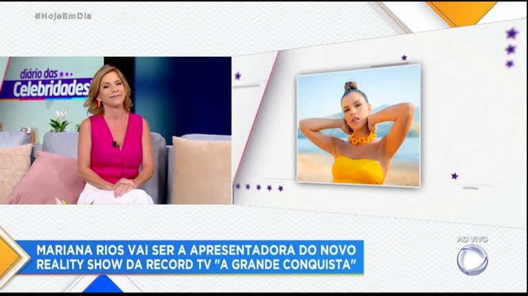 Vídeo: Mariana Rios vai apresentar novo reality show da Record TV , A Grande Conquista