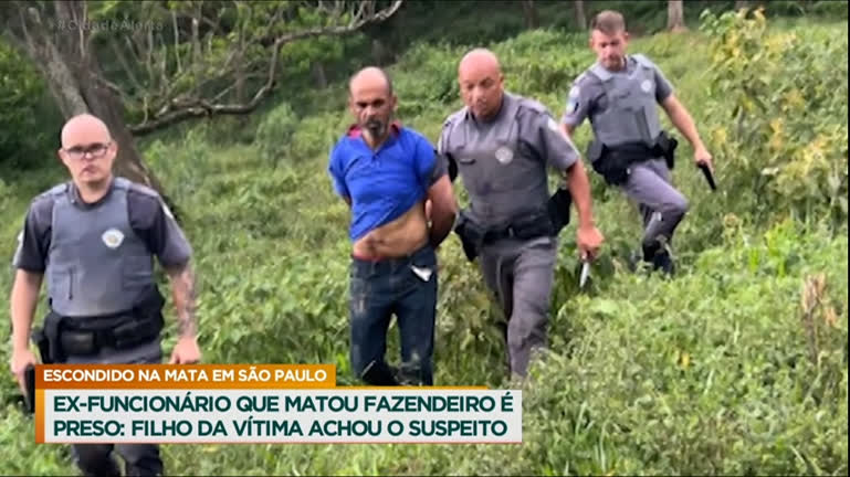 Vídeo: Ex-funcionário que matou patrão e aterrorizou família da vítima é preso