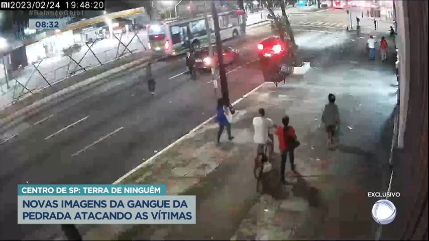 Vídeo: Imagens mostram ação da gangue da pedrada no centro de São Paulo