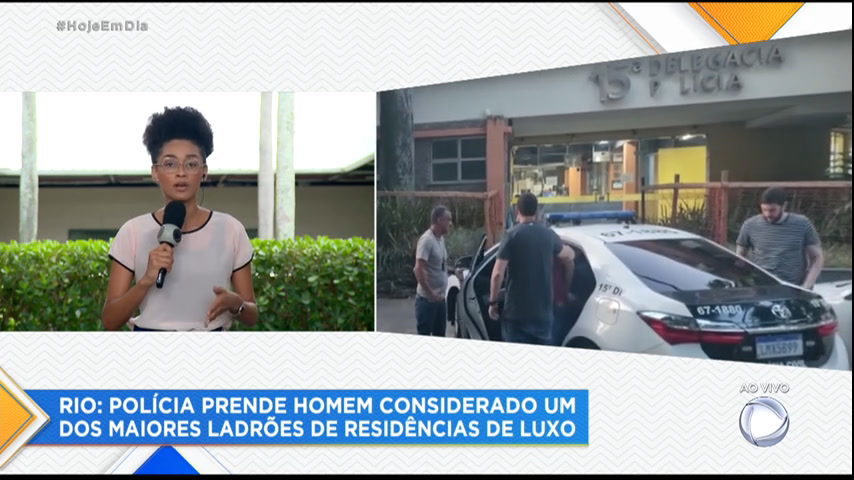 Vídeo: Polícia prende homem considerado um dos maiores ladrões de casas de luxo do Rio