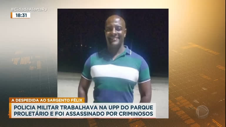 Vídeo: Sargento da Polícia Militar é enterrado, nesta terça-feira (28), no Rio