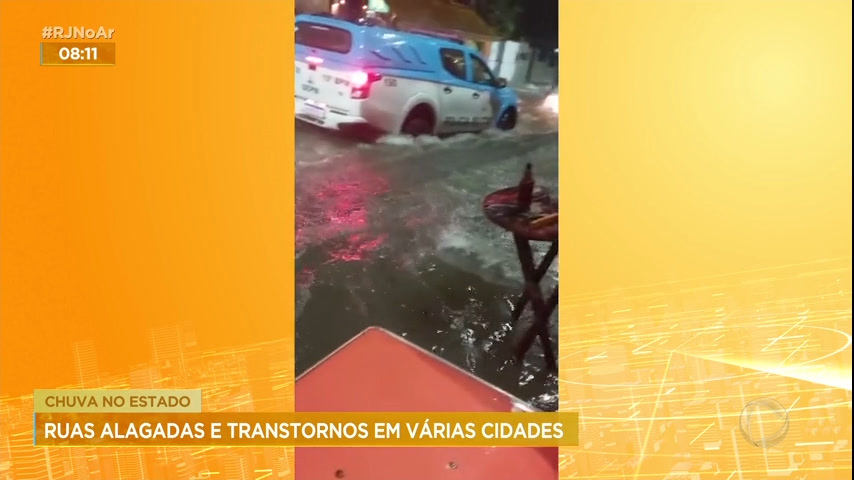 Vídeo: Chuvas provocam transtornos e alagamentos no Rio
