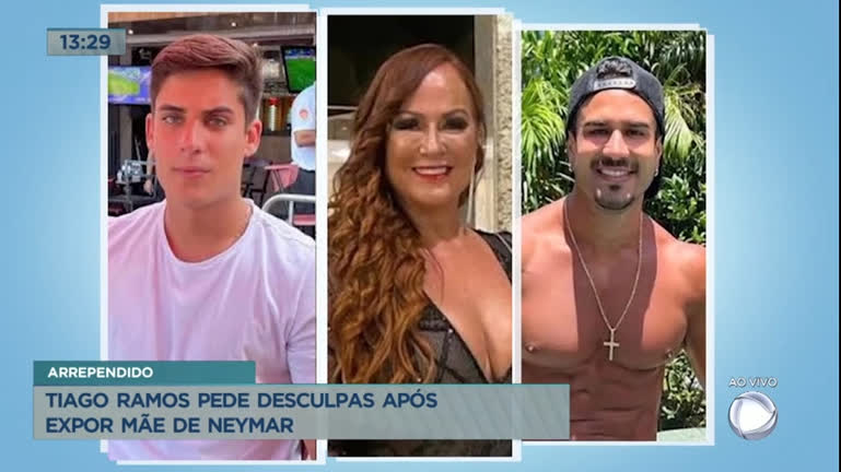 Vídeo: Tiago Ramos pede desculpas após expor mãe de Neymar