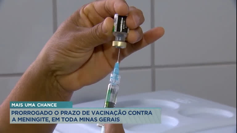 Vídeo: Vacinação contra meningite tem prazo prorrogado em Minas
