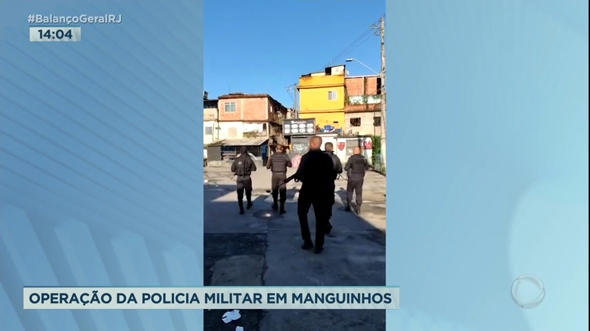Vídeo: Polícia faz operação na comunidade de Manguinhos, zona norte do Rio