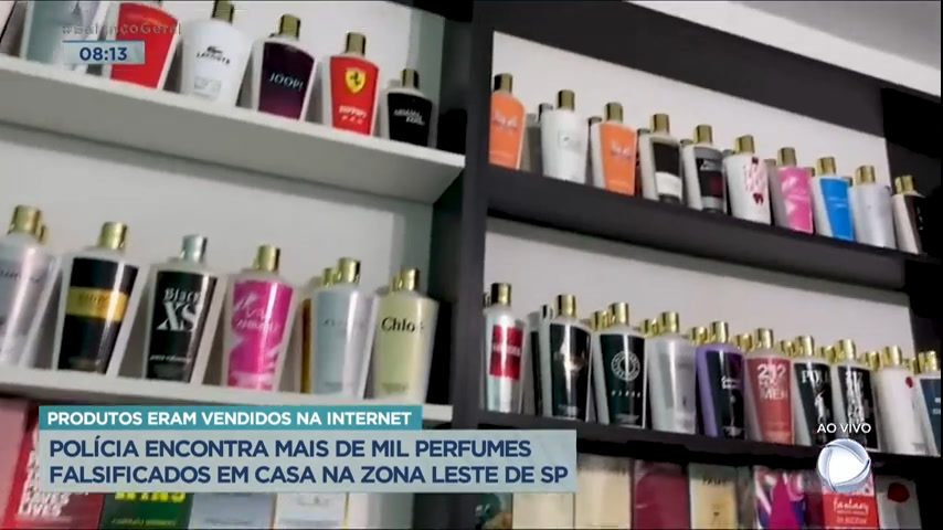 Vídeo: Polícia apreende mais de 1.000 frascos de perfumes falsificados em SP