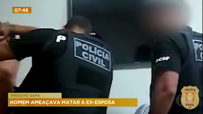 Vídeo: Homem é preso no Gama (DF) por violência doméstica contra ex-esposa