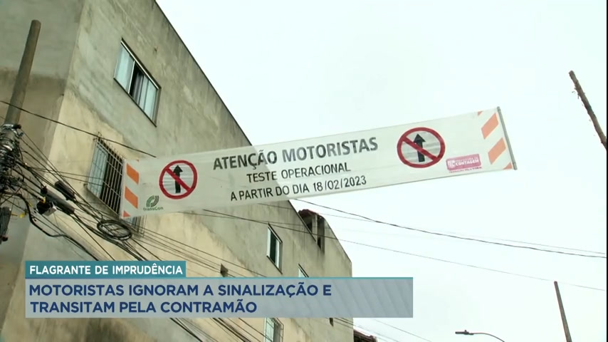 Vídeo: Motoristas ignoram sinalização e colocam vidas em risco na Grande BH
