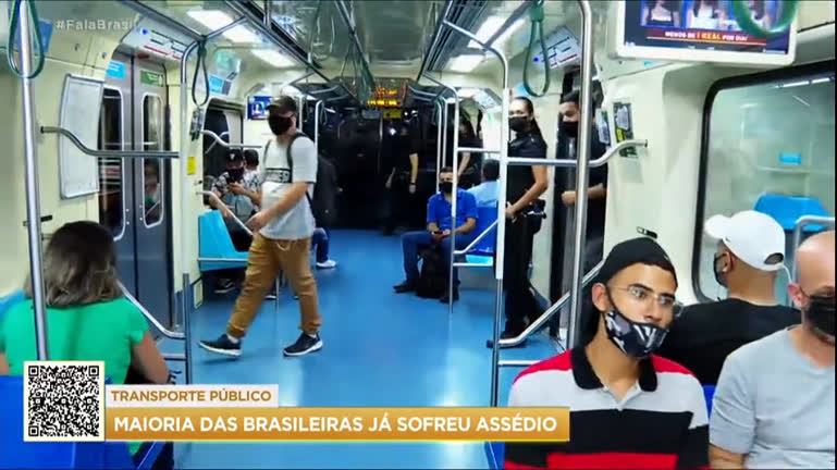 Vídeo: Fala Brasileiro: Pesquisa indica que 94% das mulheres já sofreram assédio no transporte público