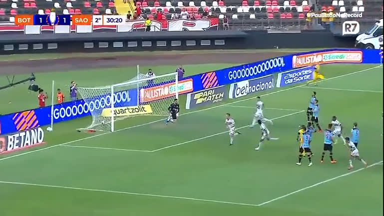 Vídeo: De pênalti, Galoppo coloca o São Paulo na frente do Botafogo-SP
