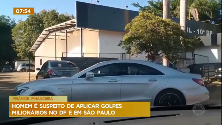 Vídeo: Homem é suspeito de aplicar golpes milionários no DF e São Paulo