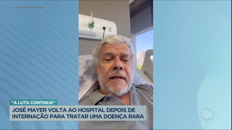 Vídeo: José Mayer volta ao hospital após 19 dias internado