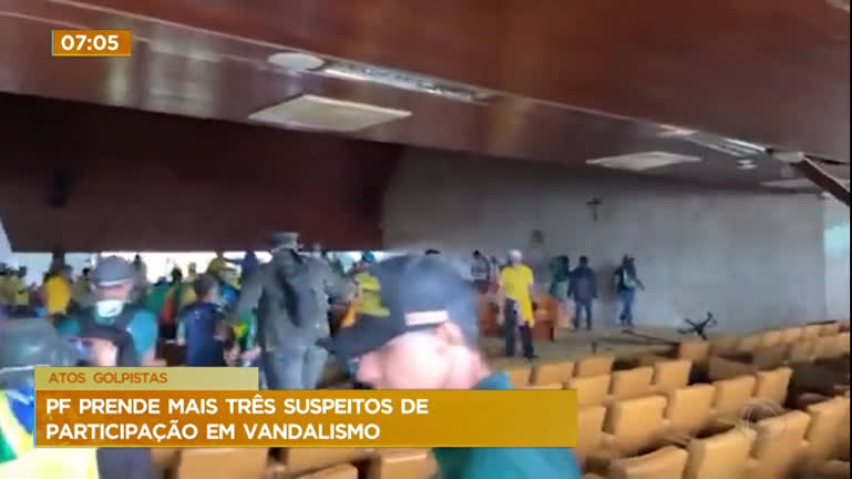 Vídeo: Polícia Federal prende mais três envolvidos em ataques extremistas em Brasília