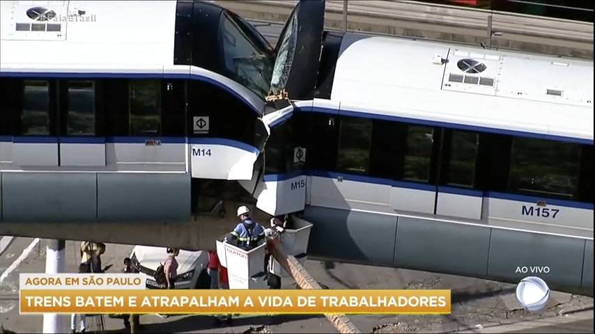 Vídeo: Acidente no monotrilho causa transtornos a milhares de passageiros em SP