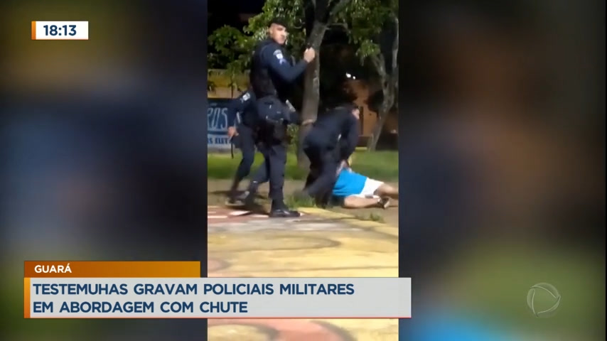 Vídeo: Imagens mostram policiais militares agredindo homem durante abordagem no DF