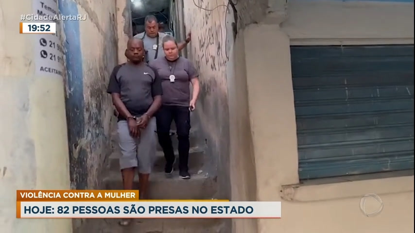 Vídeo: Operação prende mais de 80 suspeitos de crimes contra mulheres no RJ