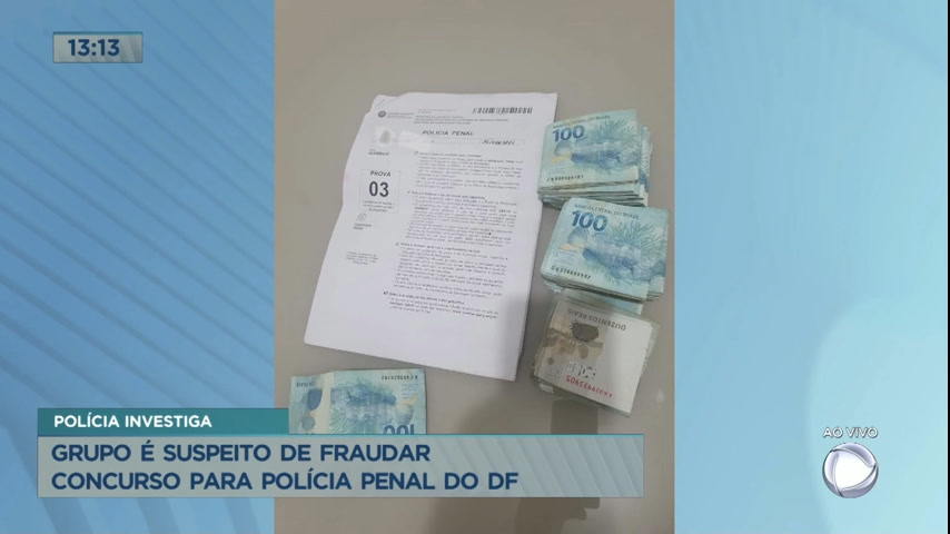 Vídeo: Grupo é suspeito de fraudar concurso para Polícia Penal do DF