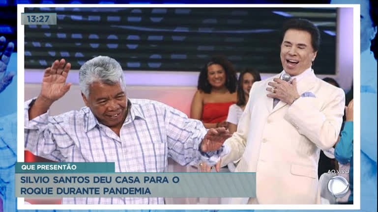 Roque manda construir painel de fotos com Silvio Santos em casa -  Entretenimento - R7 Famosos e TV