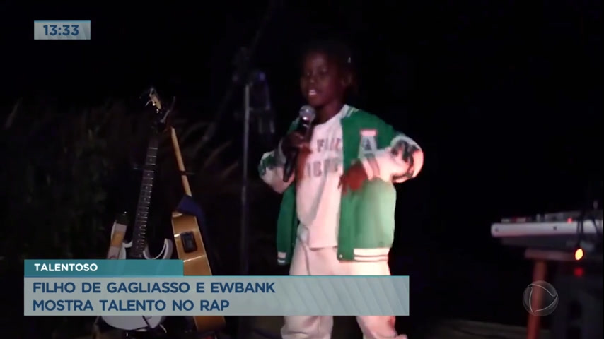 Vídeo: Filho de Bruno Gagliasso e Giovanna Ewbank mostra talento no rap